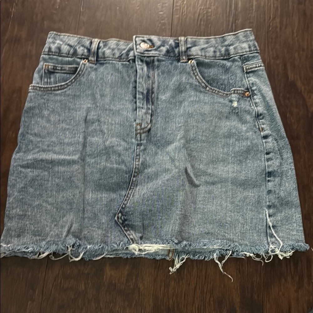 Wild Fable Blue Casual Mini Pencil Skirt